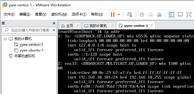 NAT模式的Ubuntu虚拟机IP