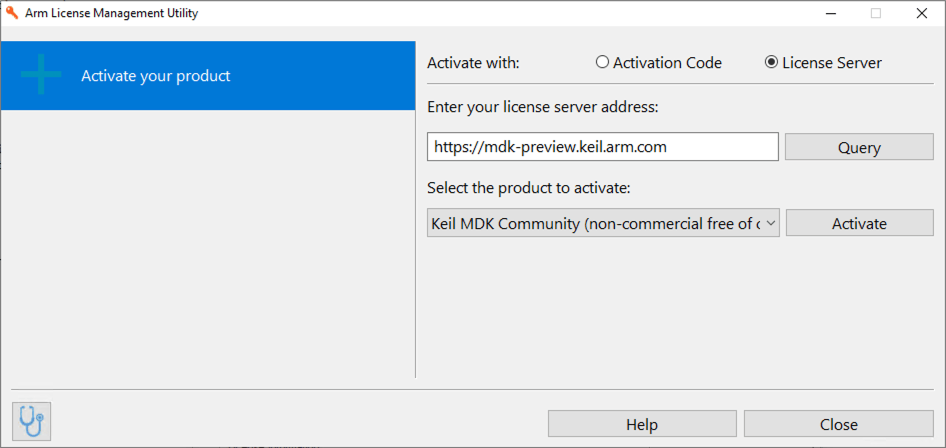 Keil社区版许可证激活界面