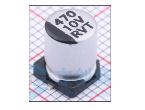 贴片电解电容标识示例:展示贴片电解电容上的数字标识