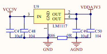 AMS1117-3.3应用电路:展示AMS1117-3.3稳压芯片的实际应用电路