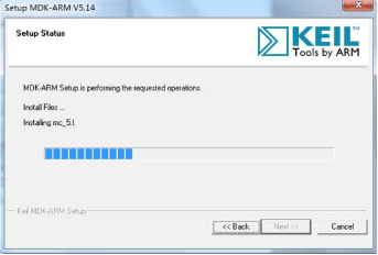 Keil安装程序正在安装界面