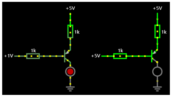 PNP型三极管作为开关