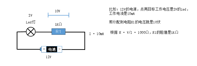 LED限流电阻计算