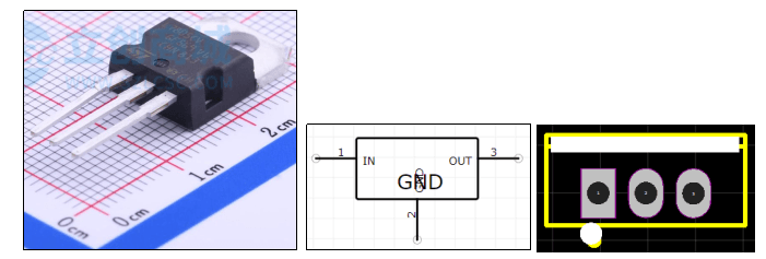7805芯片实物图:展示7805稳压芯片
