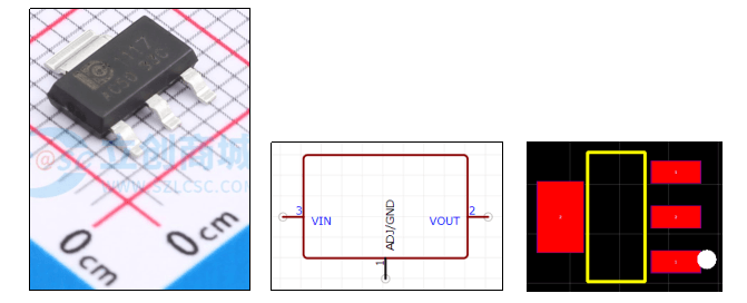 AMS1117-3.3芯片实物图:展示AMS1117-3.3稳压芯片