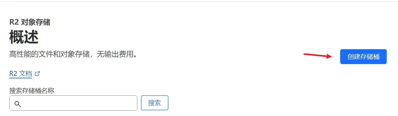 CloudFlare R2创建存储桶