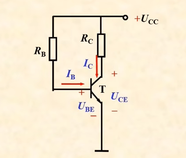 基本共射放大电路图