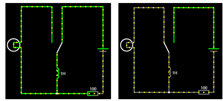 电感储能示意图:展示电感器储存磁场能量的过程
