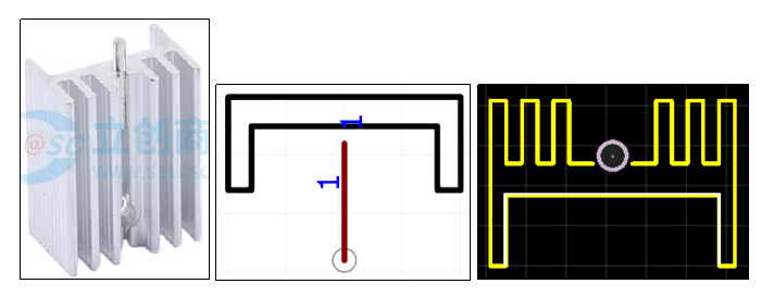 散热片实物图:展示用于芯片散热的散热片